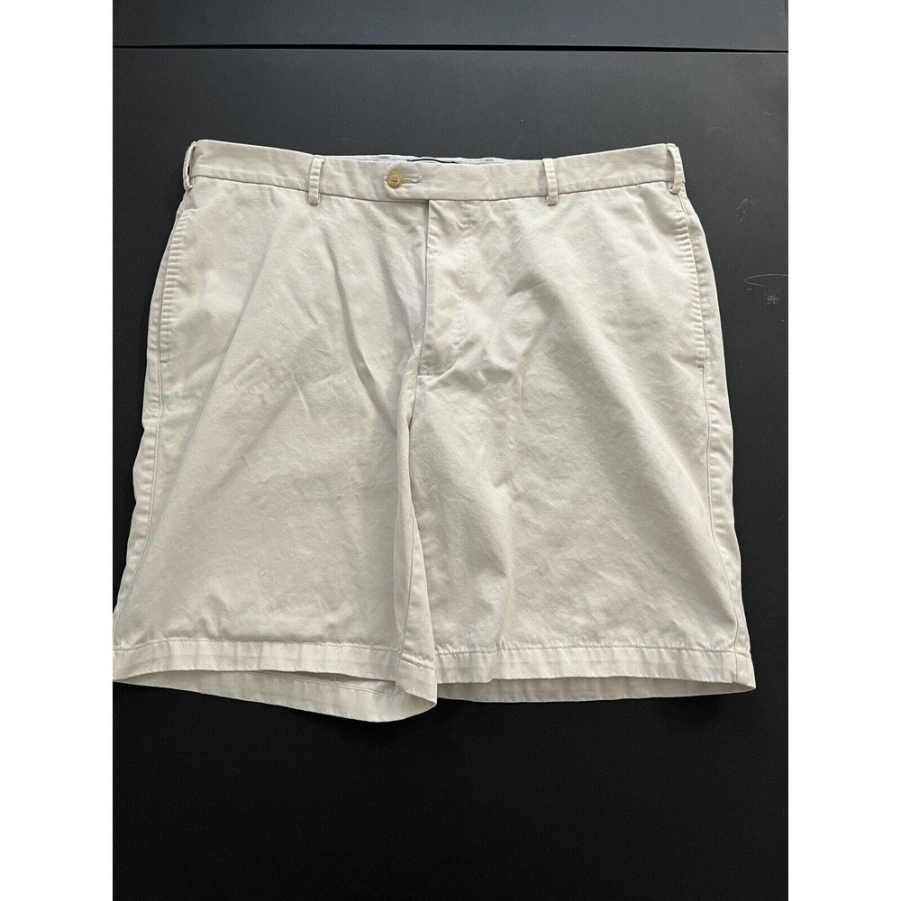Peter Millar 40 Adult Chino Shorts Golf Beige 9” Inseam Casual Preppy Mens